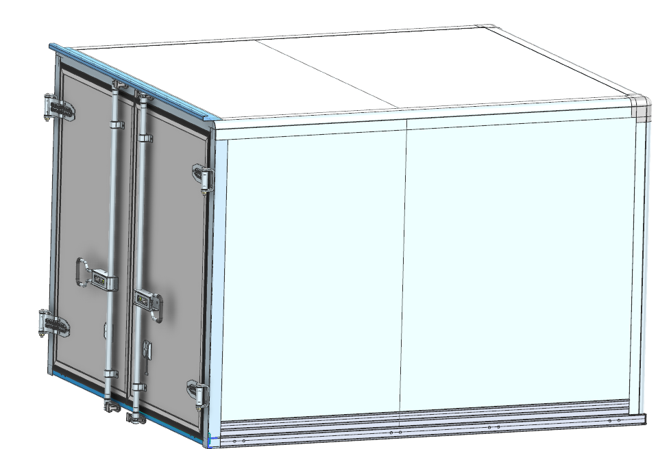 Προσαρμοσμένο Plug-in Panel Dry Truck Body